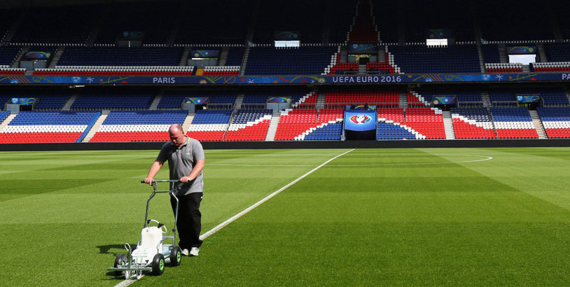 Linjering fotbollsplan